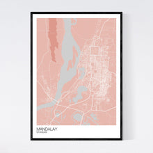 Load image into Gallery viewer, Mandalay City Map Print