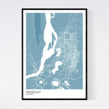 Load image into Gallery viewer, Mandalay City Map Print