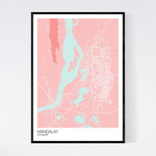 Load image into Gallery viewer, Mandalay City Map Print