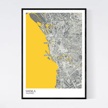 Load image into Gallery viewer, Manila City Map Print