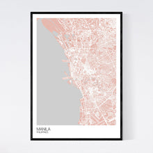 Load image into Gallery viewer, Map of Manila, Philippines