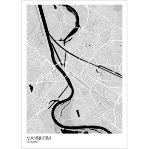 Map of Mannheim, Germany