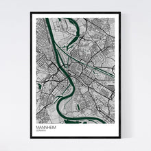 Load image into Gallery viewer, Mannheim City Map Print