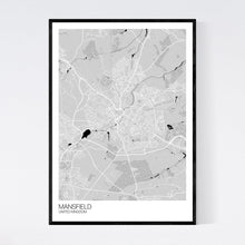 Load image into Gallery viewer, Mansfield City Map Print