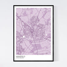 Load image into Gallery viewer, Mansfield City Map Print