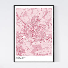 Load image into Gallery viewer, Mansfield City Map Print
