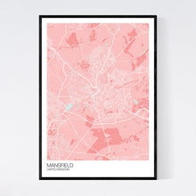 Load image into Gallery viewer, Mansfield City Map Print