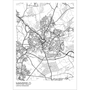 Map of Mansfield, United Kingdom