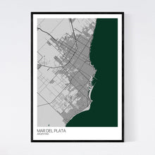 Load image into Gallery viewer, Mar del Plata City Map Print