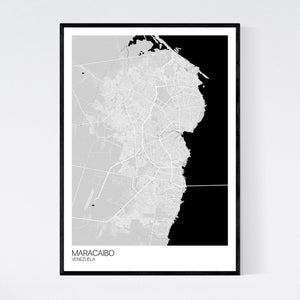 Maracaibo City Map Print