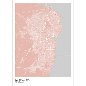 Map of Maracaibo, Venezuela