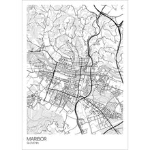 Load image into Gallery viewer, Map of Maribor, Slovenia