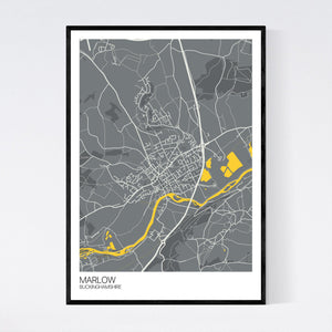 Marlow Town Map Print