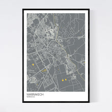 Load image into Gallery viewer, Marrakech City Map Print
