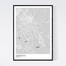 Load image into Gallery viewer, Marrakech City Map Print