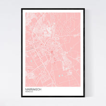 Load image into Gallery viewer, Marrakech City Map Print