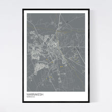 Load image into Gallery viewer, Marrakesh City Map Print