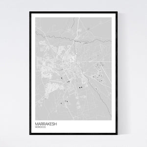Marrakesh City Map Print