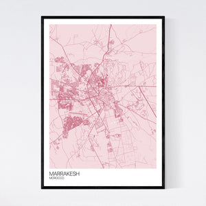 Marrakesh City Map Print