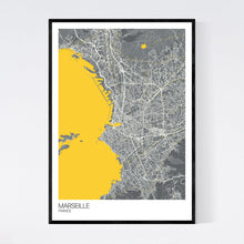 Load image into Gallery viewer, Marseille City Map Print