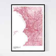 Load image into Gallery viewer, Marseille City Map Print