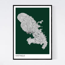 Load image into Gallery viewer, Martinique Island Map Print
