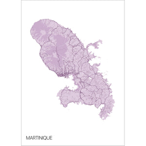 Map of Martinique, 