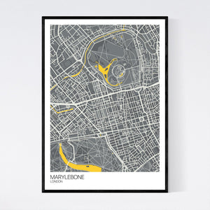 Map of Marylebone, London