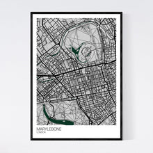 Load image into Gallery viewer, Marylebone Neighbourhood Map Print