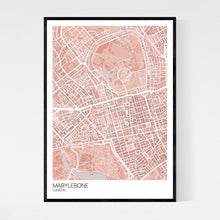 Load image into Gallery viewer, Marylebone Neighbourhood Map Print