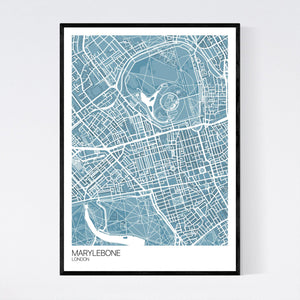 Marylebone Neighbourhood Map Print