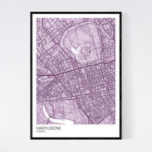 Load image into Gallery viewer, Marylebone Neighbourhood Map Print