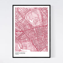 Load image into Gallery viewer, Marylebone Neighbourhood Map Print