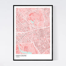 Load image into Gallery viewer, Marylebone Neighbourhood Map Print