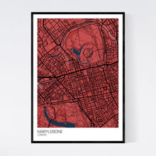 Load image into Gallery viewer, Marylebone Neighbourhood Map Print