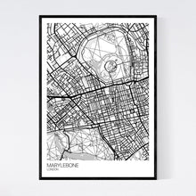Load image into Gallery viewer, Marylebone Neighbourhood Map Print