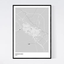Load image into Gallery viewer, Mashhad City Map Print