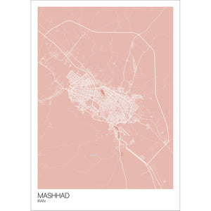 Map of Mashhad, Iran