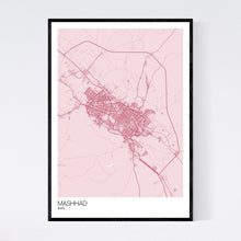 Load image into Gallery viewer, Mashhad City Map Print