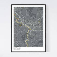 Load image into Gallery viewer, Matlock City Map Print
