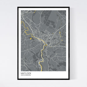 Matlock City Map Print