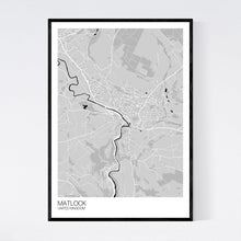 Load image into Gallery viewer, Matlock City Map Print