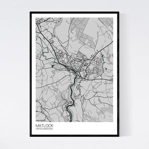 Matlock City Map Print