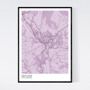 Matlock City Map Print