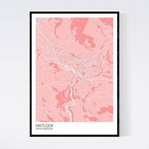 Matlock City Map Print