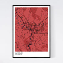 Load image into Gallery viewer, Matlock City Map Print