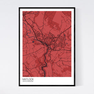 Matlock City Map Print