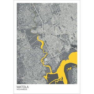 Map of Matola, Mozambique