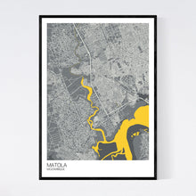Load image into Gallery viewer, Map of Matola, Mozambique