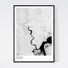 Load image into Gallery viewer, Matola City Map Print